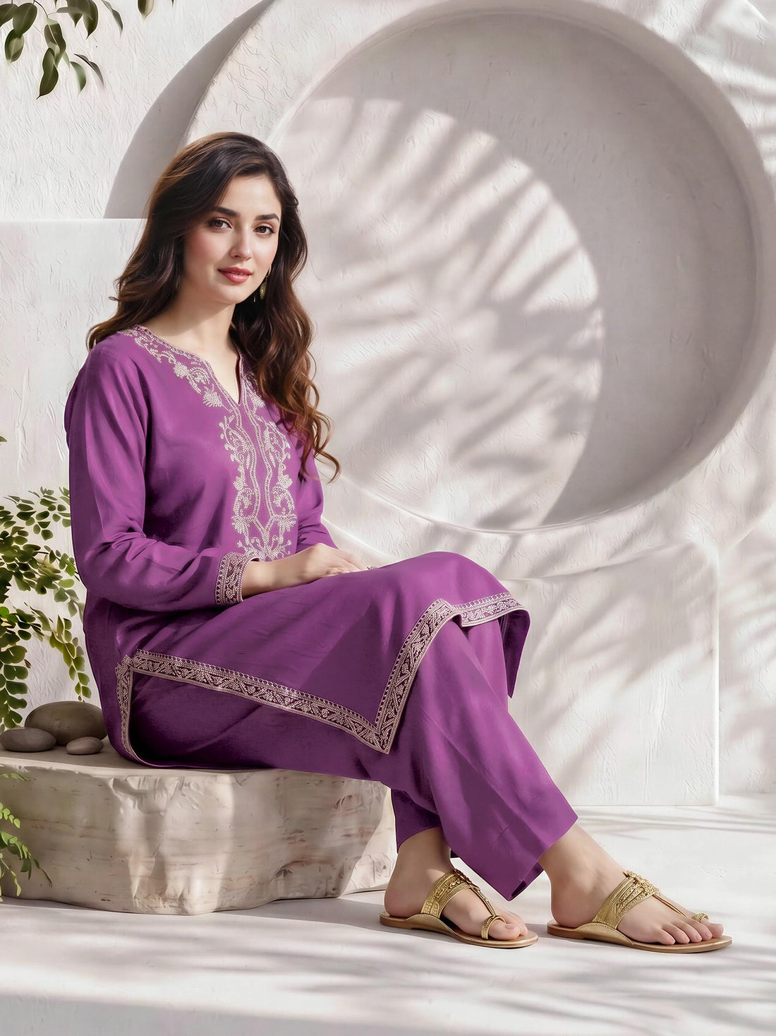 2 Piece Lawn Suit- Embroidered (Pret) — view 2
