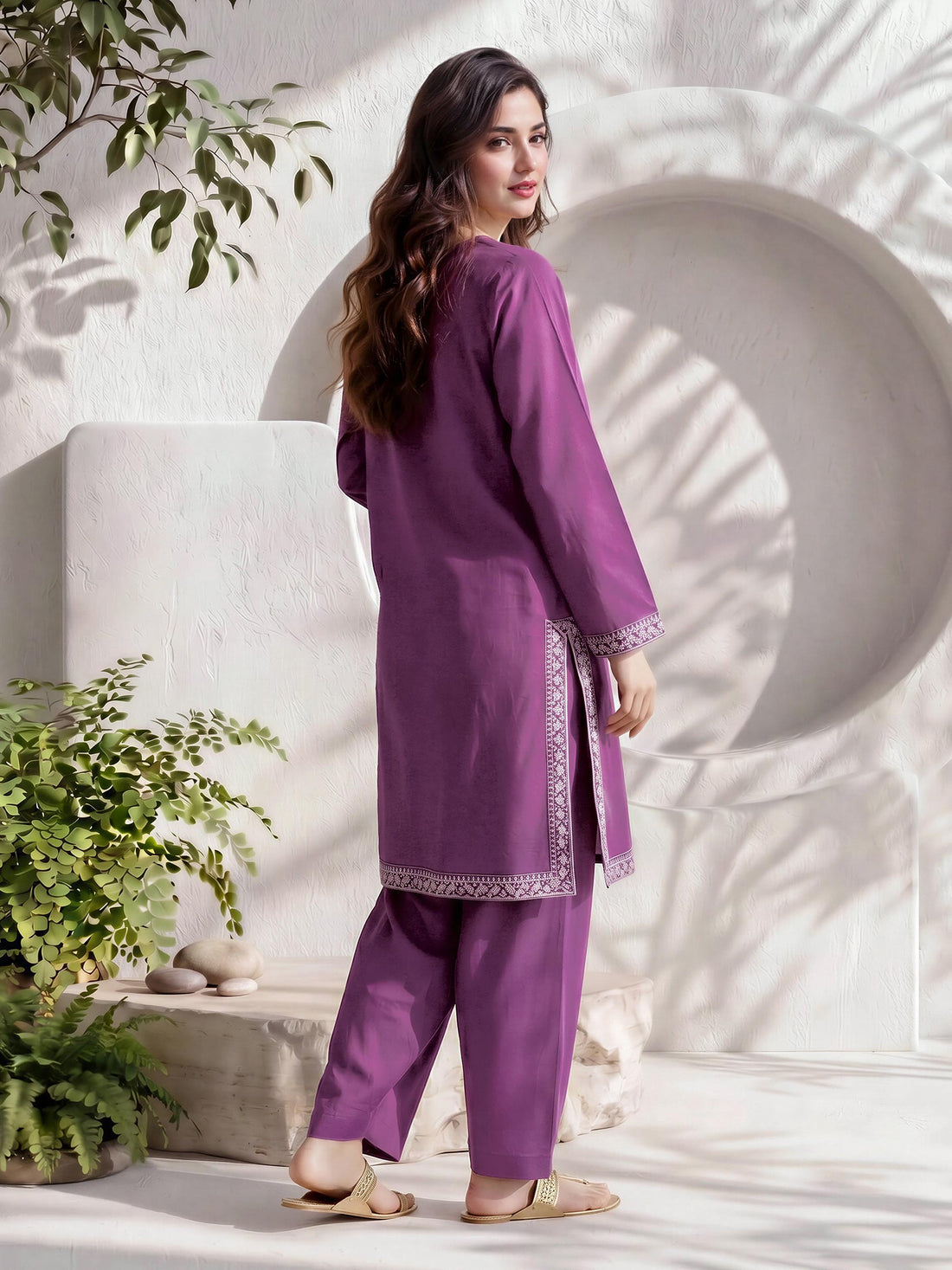 2 Piece Lawn Suit- Embroidered (Pret) — view 4
