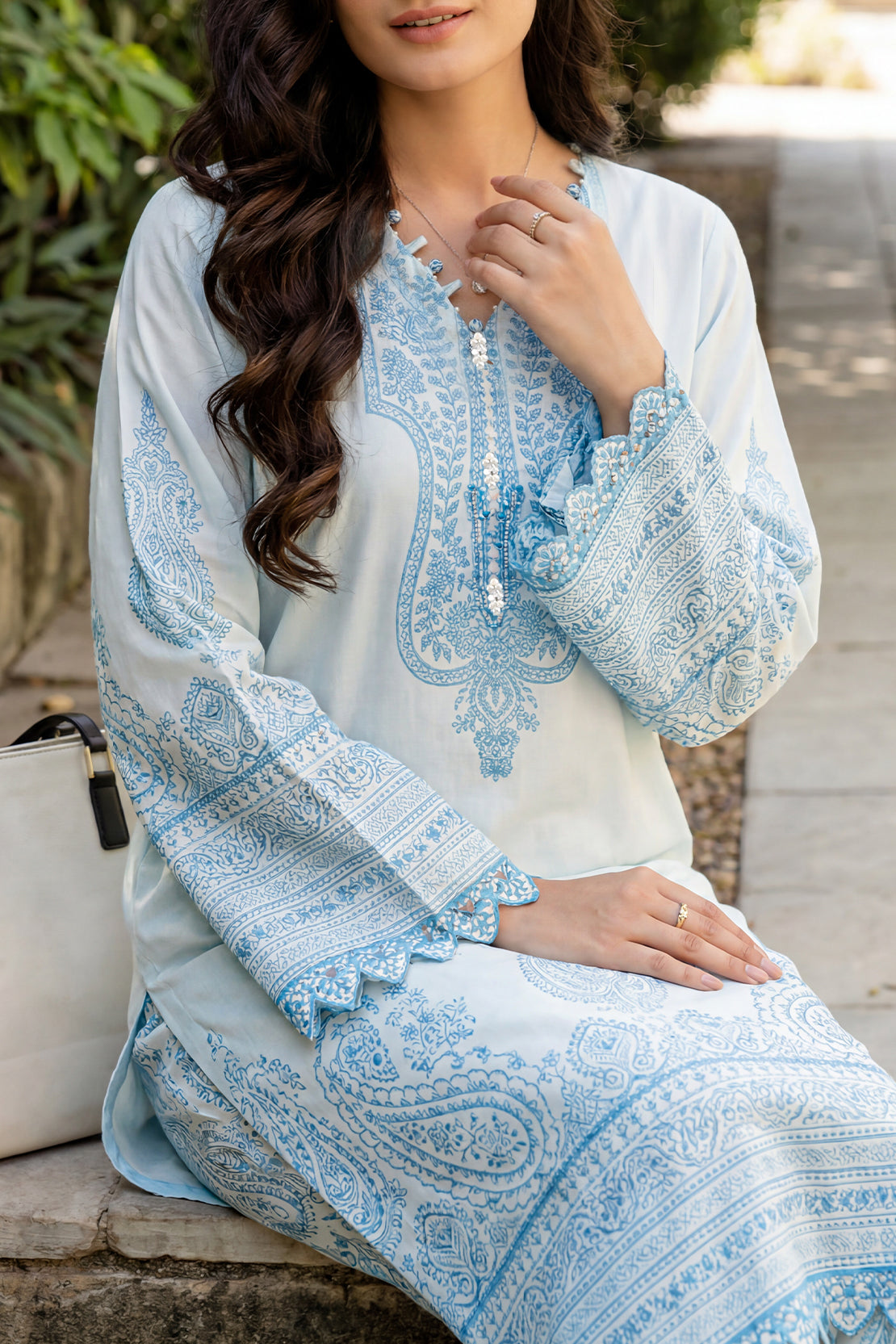 Printed Premium Lawn Stitched 2 Piece (Shirt/Trouser) — view 2
