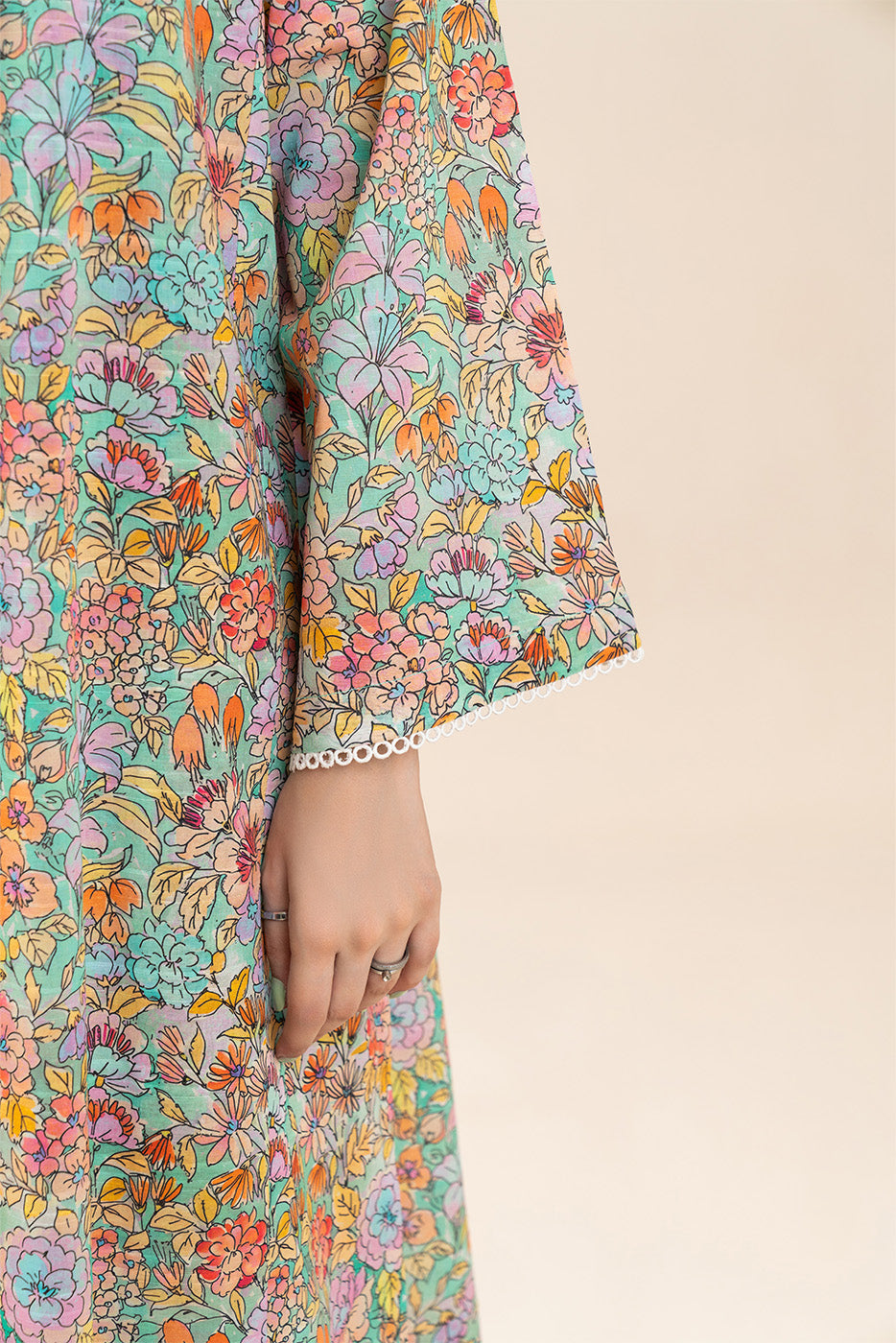 2 piece printed lawn suit — view 4