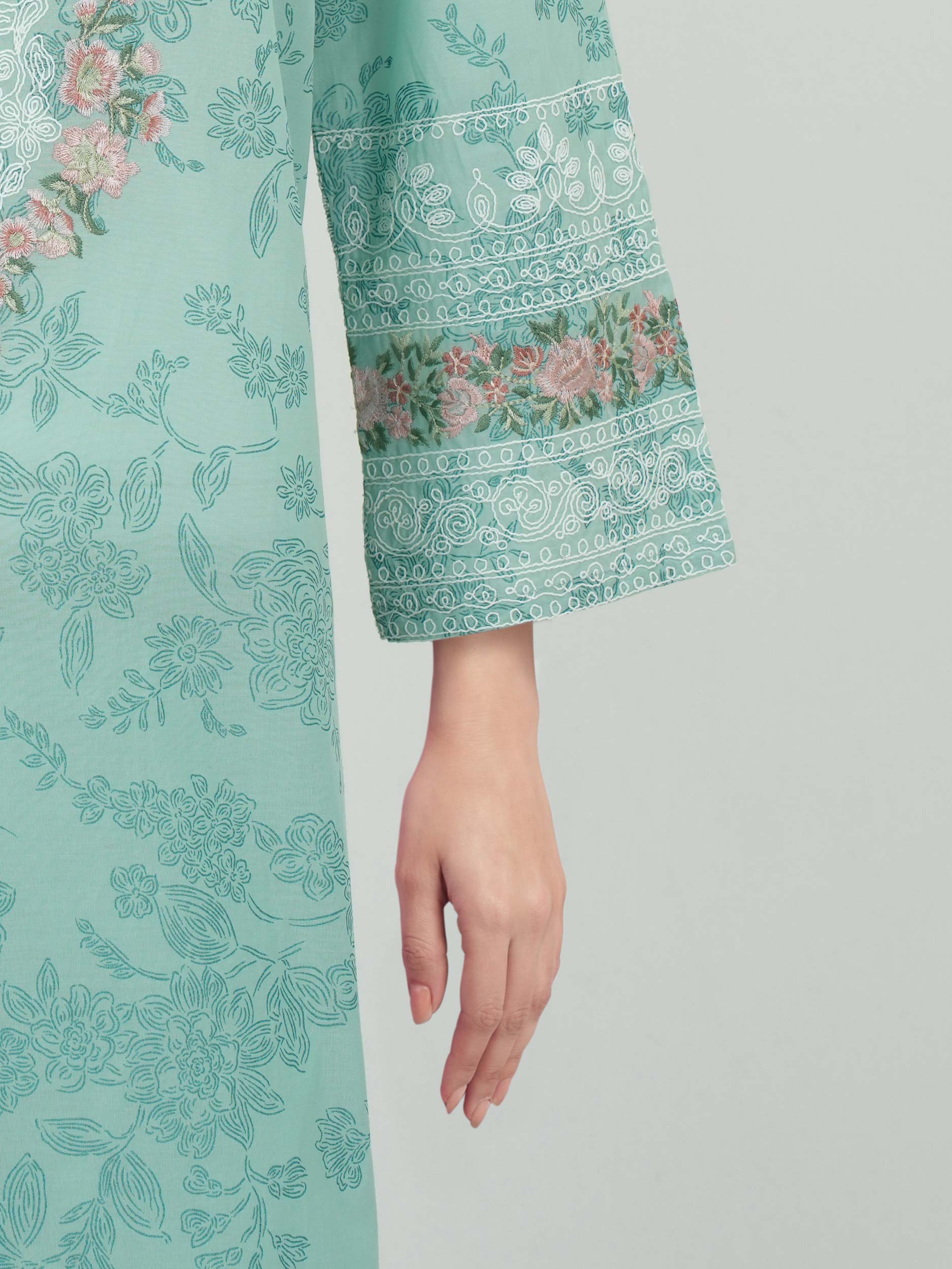2 Piece Lawn Suit- Embroidered (Pret) — view 2