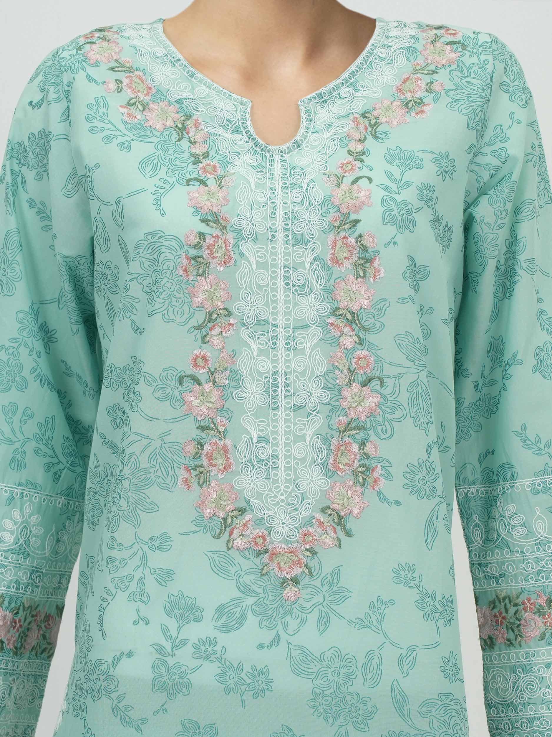 2 Piece Lawn Suit- Embroidered (Pret) — view 3