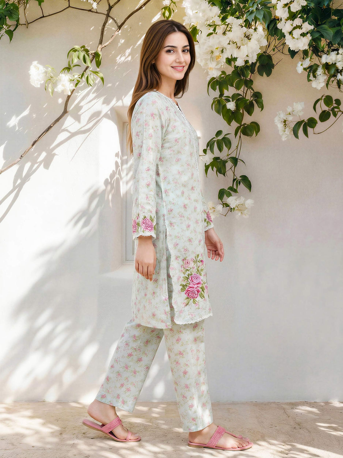 2 Piece Lawn Suit- Embroidered (Pret) — view 2