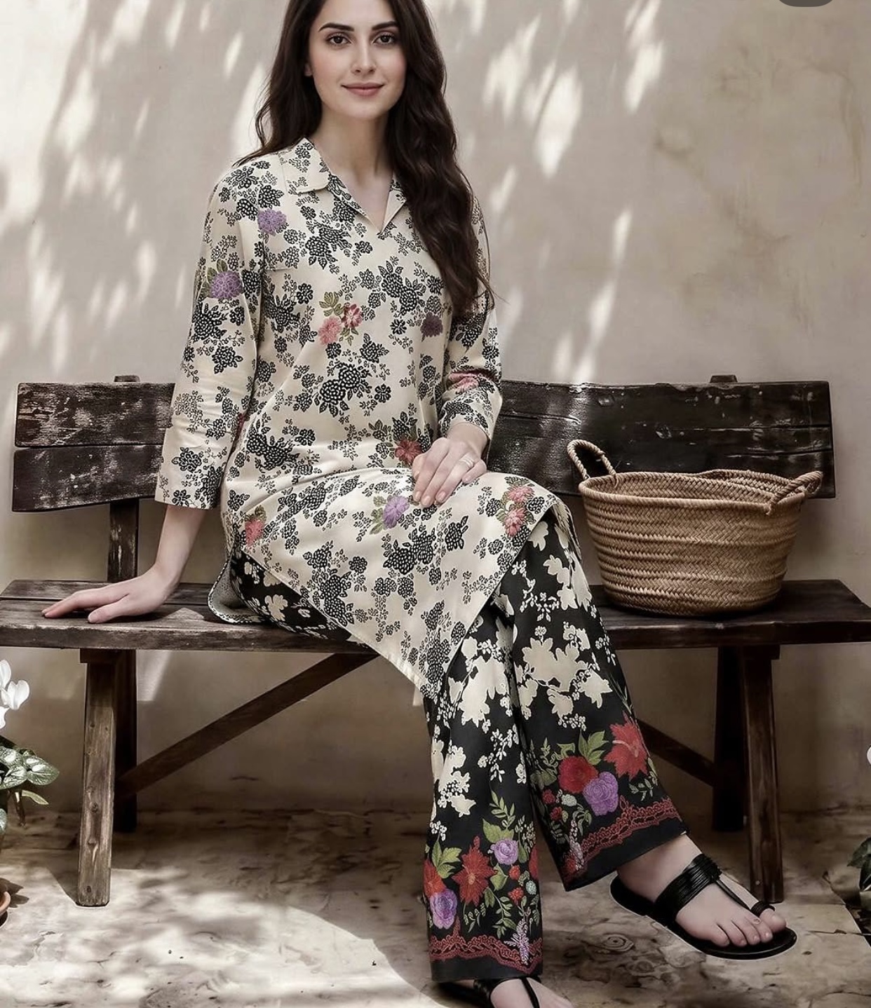 2 Piece Lawn Suit- Embroidered (Pret) — view 3