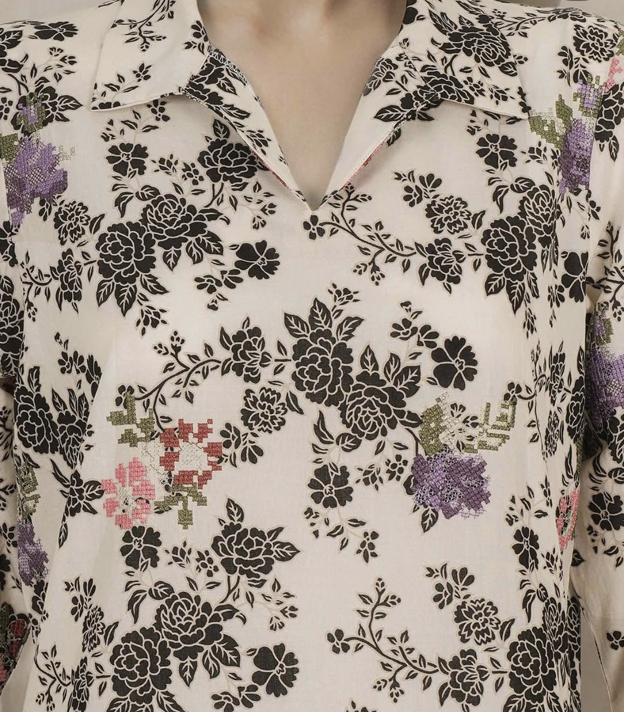 2 Piece Lawn Suit- Embroidered (Pret) — view 2