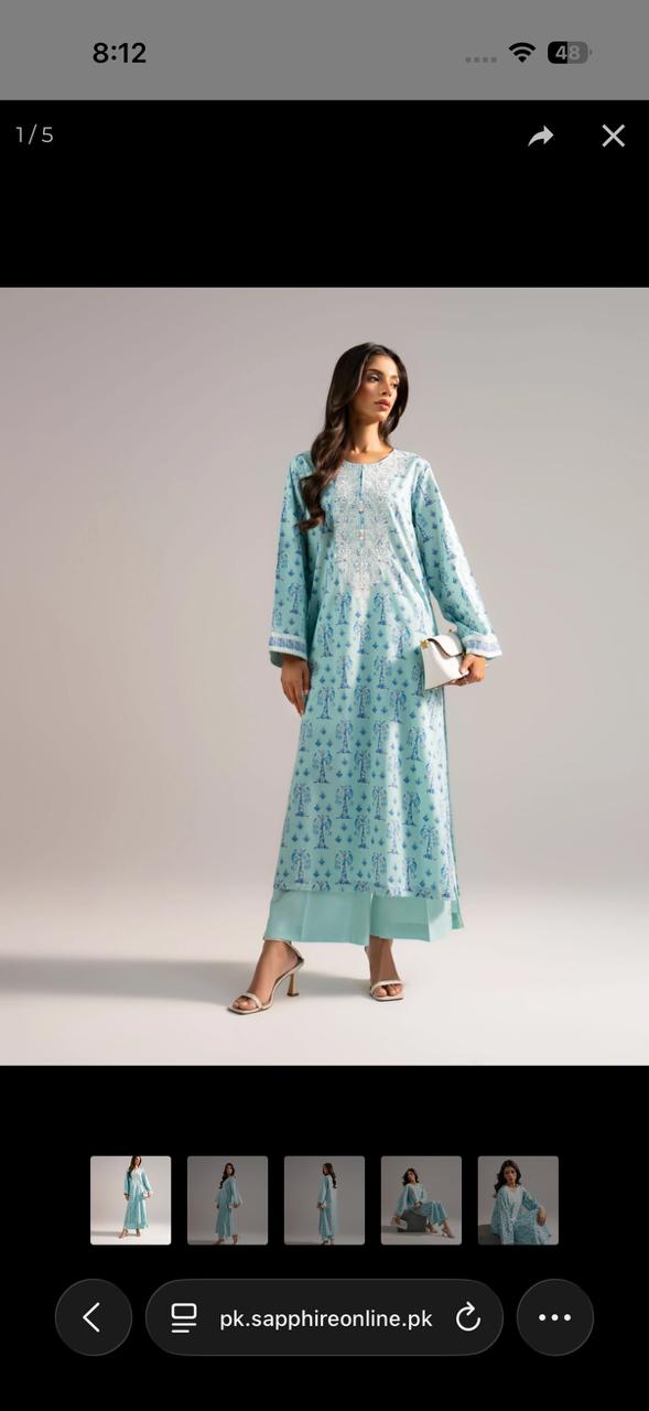 EMBROIDERED COTTON VISCOSE SHIRT — view 1