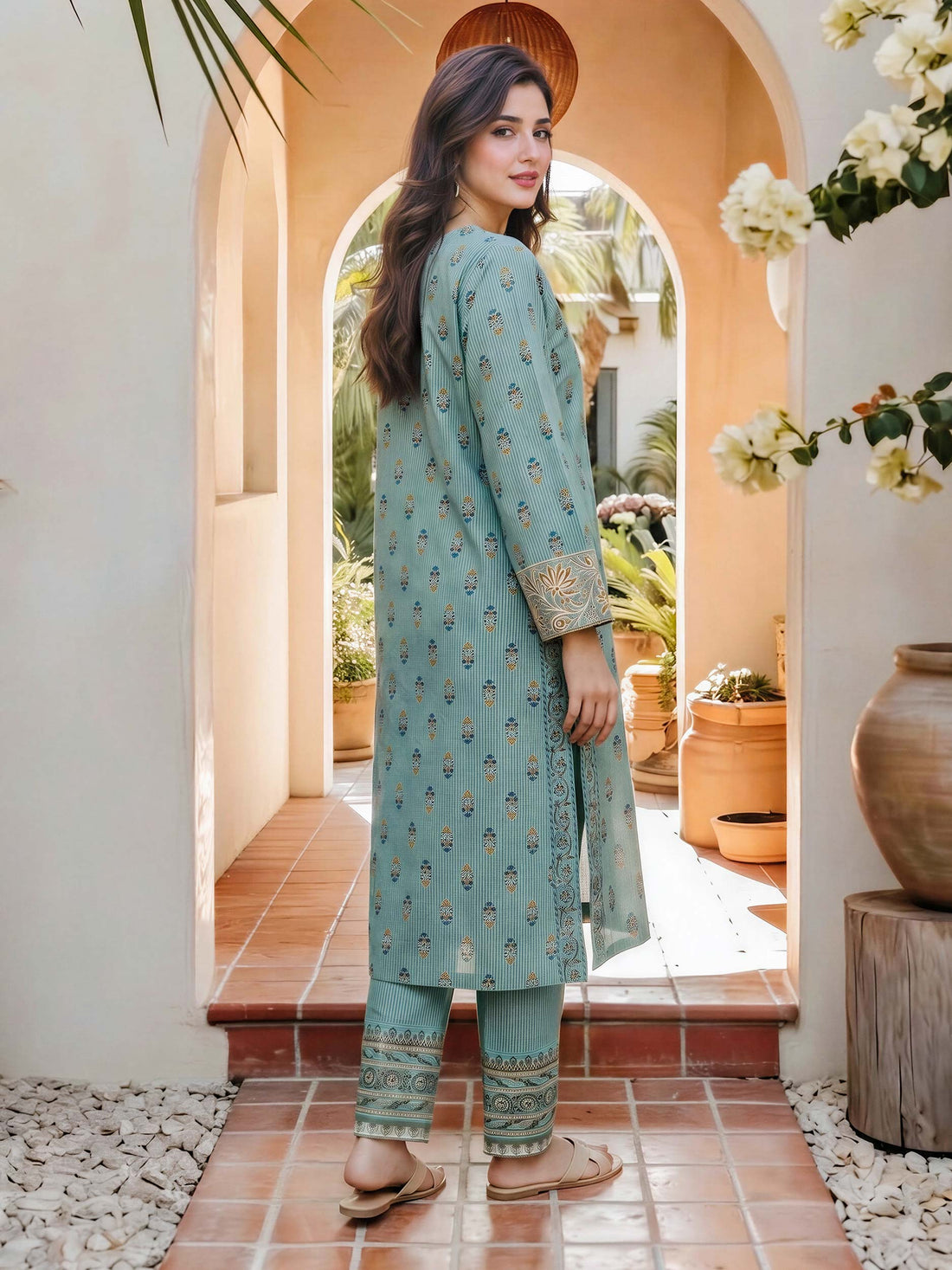 2 Piece Lawn Suit- Embroidered (Pret) — view 4
