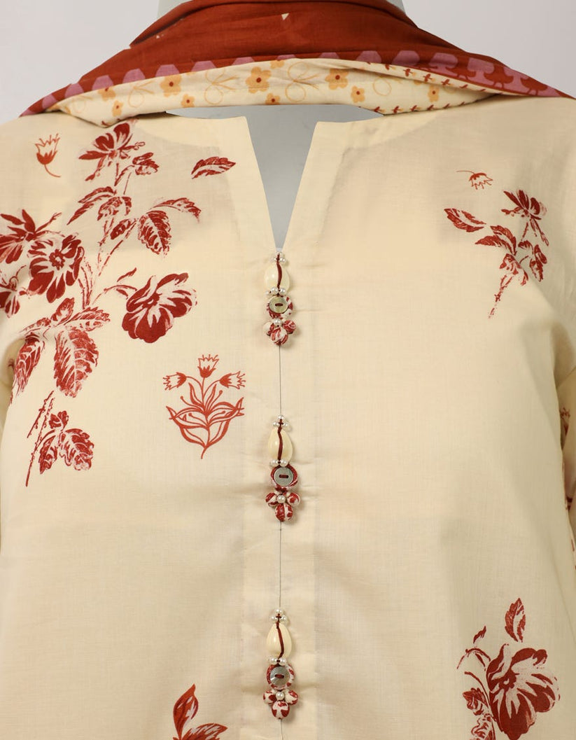 MULTICOLOR LAWN EMBROIDERED UNSTITCHED 3PC — view 3