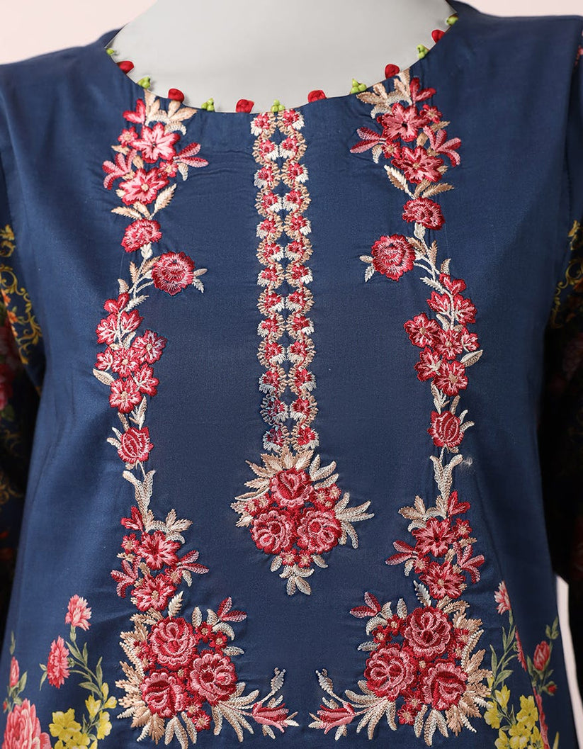 MULTICOLOR LAWN EMBROIDERED UNSTITCHED 3PC — view 3
