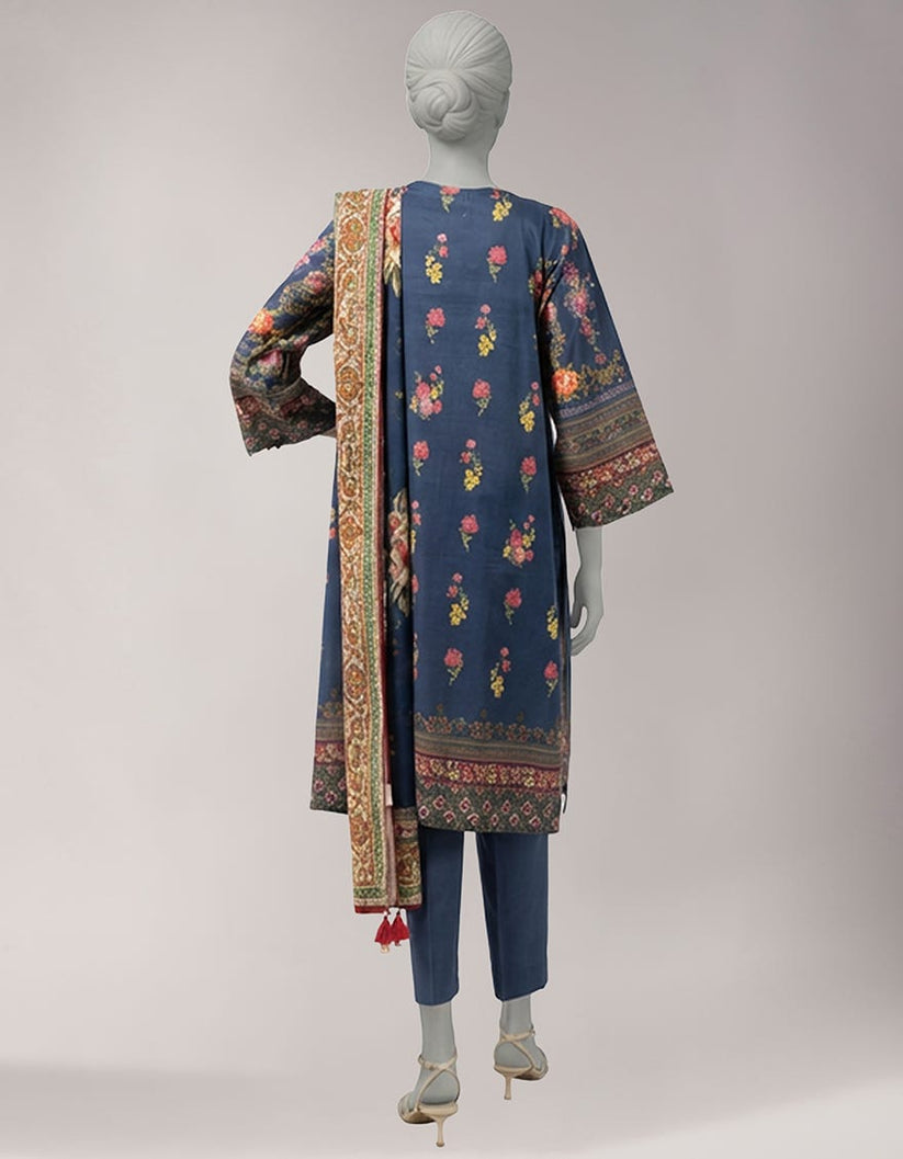 MULTICOLOR LAWN EMBROIDERED UNSTITCHED 3PC — view 2