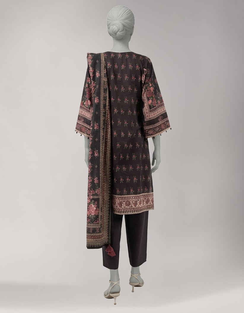 MULTICOLOR LAWN EMBROIDERED UNSTITCHED 3PC — view 3