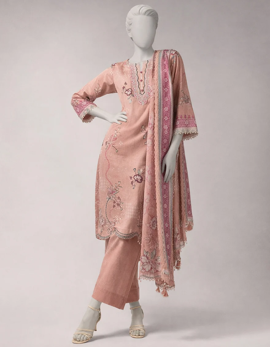 Lawn Embroidered 3 Piece — view 4