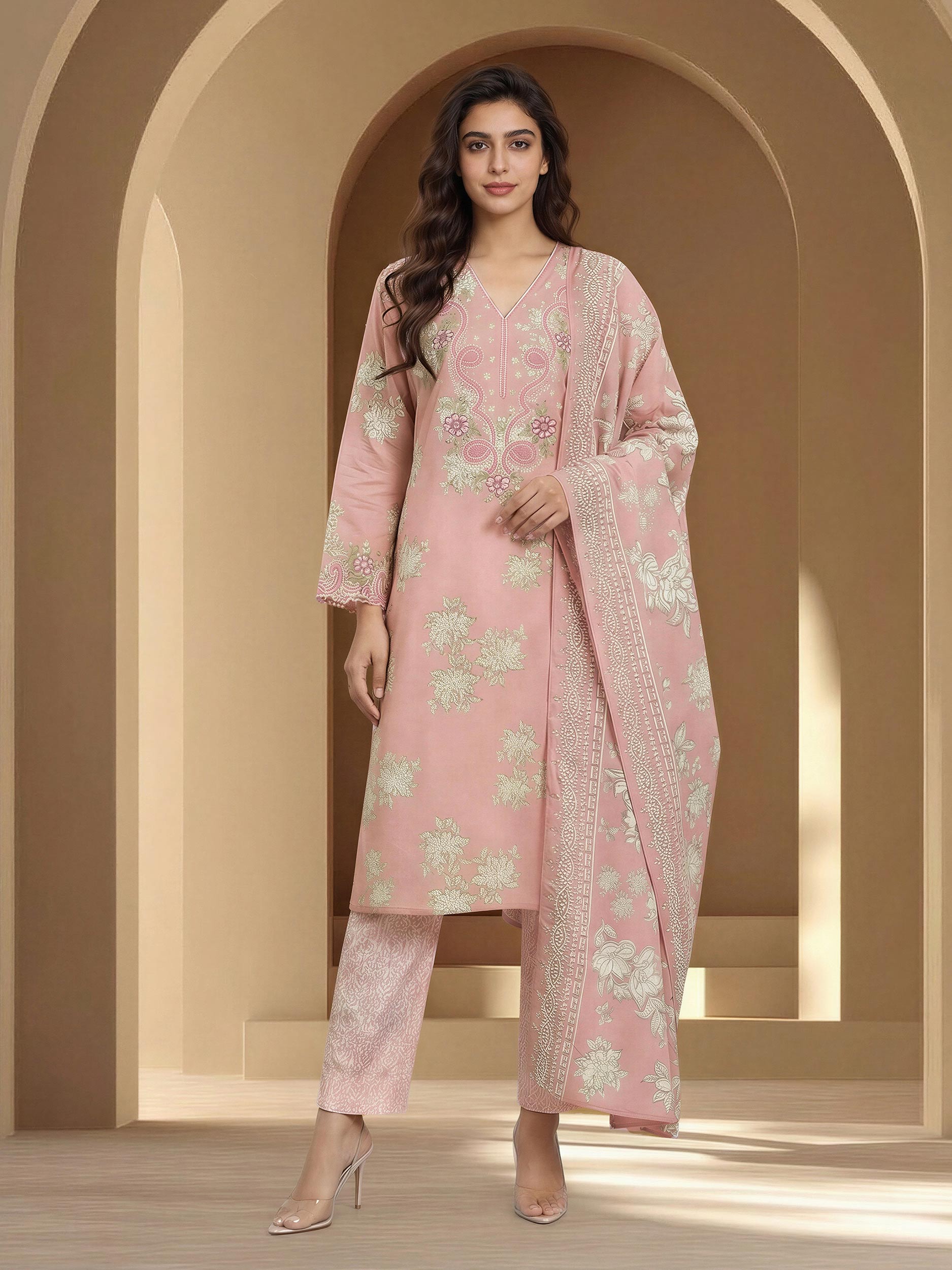 Lawn Embroidered suit